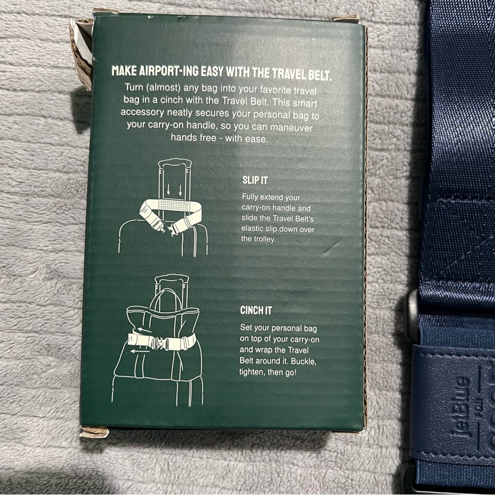 Cincha The Travel Belt For Luggage, Blue, Stylish, Adjustable Strap - Picture 5 of 11